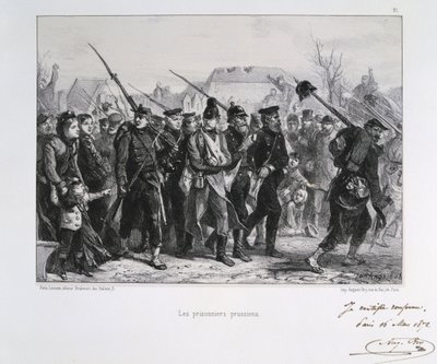 Fransa-Prusya Savaşı 1870-1871: Prusya savaş esirleri. Clement August Andrieux