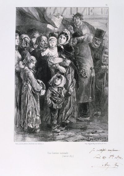 1870-1871 Fransa-Prusya Savaşı. Paris Kuşatması 19 Eylül 1870-28 Ocak 1871. Paris
