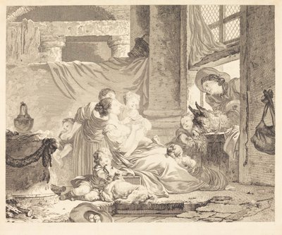 Çiftçinin Ailesi by Clément Pierre Marillier after Jean Honoré Fragonard
