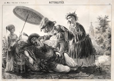 Haberler: -- Öyle deyin! Yani söyle! göksel İmparator....., 1841. by Clémente Pruche