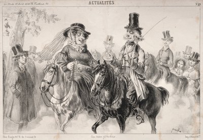 Haber: Söyleyin bana Madam Miroton, tını belirleyen biziz gibi görünüyor..., 1841. by Clémente Pruche