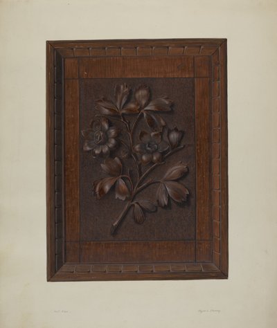 Oyma Ahşap Panel by Clyde L. Cheney