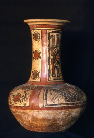 Yüksek boyunlu çömlek, Erken Kokle evresi, MS 700-800 (seramik) by Cocle Culture