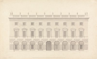 Tanımlanamayan Şehir Evi: Ön Yükseklik by Colen Campbell