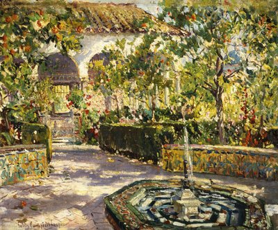Alcazar Bahçeleri, Sevilla by Colin Campbell Cooper