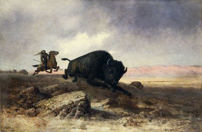 bufalo avı by Colin Campbell Cooper