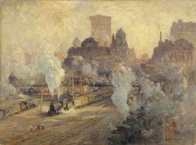 Büyük Merkez İstasyonu, 1909 by Colin Campbell Cooper