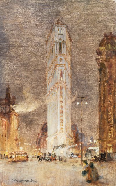 Yassı Demir Binası, New York by Colin Campbell Cooper
