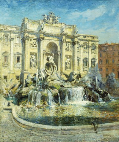 Trevi Çeşmesi, Roma by Colin Campbell Cooper
