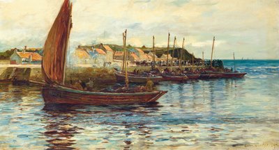 Oban limanında gemicilik, 1892 by Colin Hunter