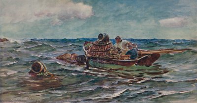 Istakoz Avcıları, 1886, 1935 by Colin Hunter