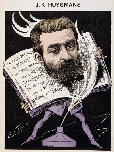 Karikatür Joris Karl (Joris-Karl) Huysmans (1848-1907) - “Bugünün Adamları”nda. by Coll Toc