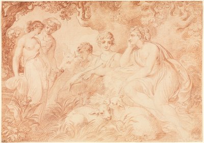 Çobanlar ve Çobanlar, 1789. by Conrad Martin Metz
