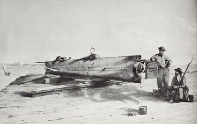 Konfederasyon denizaltısı, Hunley (lito) by Conrad Wise Chapman