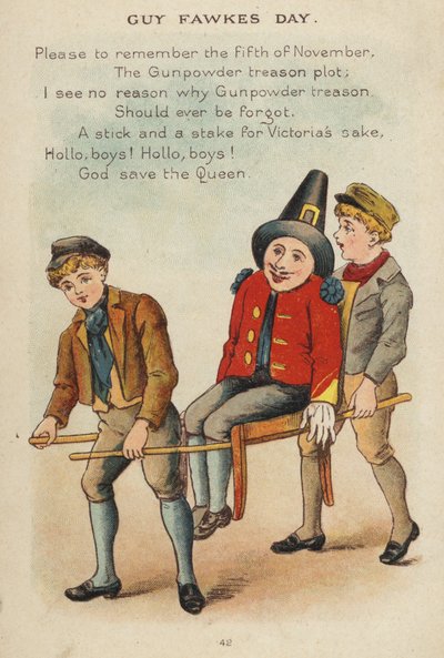Tekerleme: Guy Fawkes Günü (chromolitho) by Constance Haslewood