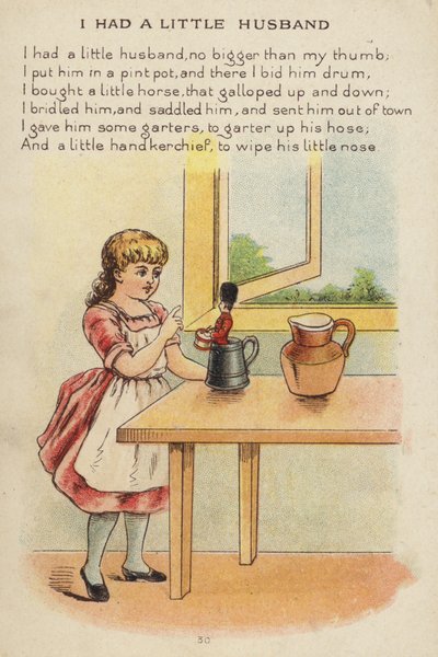 Tekerleme: Küçük Bir Kocam Vardı (chromolitho) by Constance Haslewood