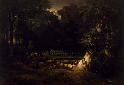 Yıkananlar (Ormanda Temizleme), 1842 by Constant Emile Troyon