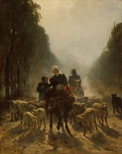 Pazara Giden Yol, 185859. by Constant Troyon