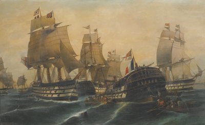 Trafalgar Savaşı by Constantinos Volanakis