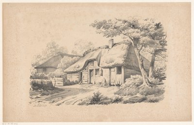 Sazdan çatılı çiftlik evi Manzara (dizi adı) by Constantinus Cornelis Huysmans