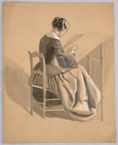 Bir kadın çizim by Cooper Union Art School