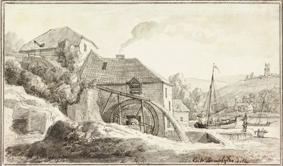 Ford Mill (kağıt üzerine mürekkep ve sulu boya) by Copplestone Warre Bamfylde