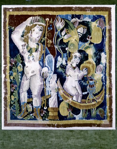 Kıpti Sanatı: Dionysos, c.395-641 (goblen) by Coptic Coptic