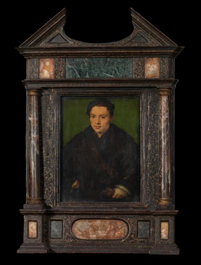 Bir adamın portresi (panel üzerine yağlıboya) by Corneille de la Haye (1500 75)