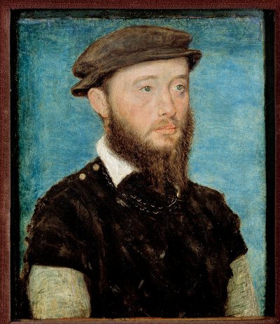 Jean de Bourbon Vendome, Soissons ve Enghien Kontu (1528-1557) Corneille De Lyon (Corneille de La Haye) tarafından ahşap boyama (1500/1510-1574) by Corneille de la  Haye