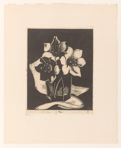 Çiçekli Vazo by Cornelia Vreede (signed by artist)