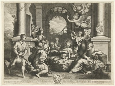 Çobanların hayranlığı by Cornelis Bloemaert (II)