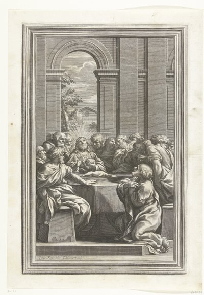 Geçen akşam yemeği by Cornelis Bloemaert (II)