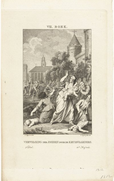 Haçlılar tarafından Yahudilerin zulmü, 1784 by Cornelis Bogerts
