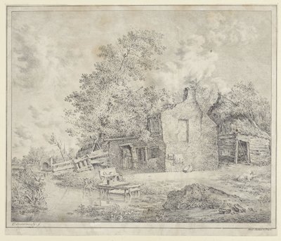 su üzerinde çiftlik by Cornelis Borsteegh