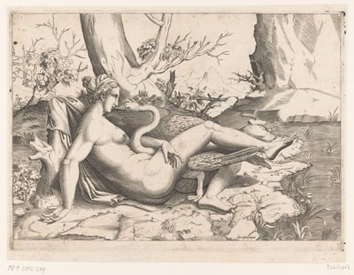 Leda ve kuğu by Cornelis Bos (possibly)