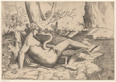 Leda ve kuğu by Cornelis Bos (possibly)
