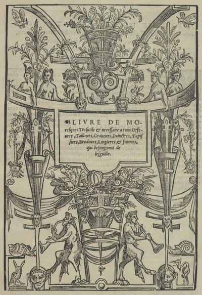 Moresques Kitabı, başlık sayfası recto, 1546. by Cornelis Bos