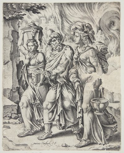 Lut ve kızları yanan Sodom