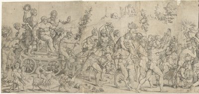 Triomf van Bacchus by Cornelis Bos