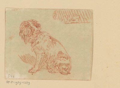 oturan köpek by Cornelis Brouwer (possibly)