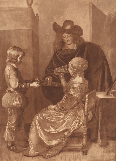 Cavalier and Lady with a Page, 1779, 1781