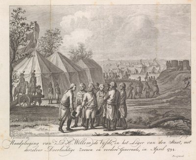 William V, oğulları ile ordu kampında, 1794 Z.D.H.