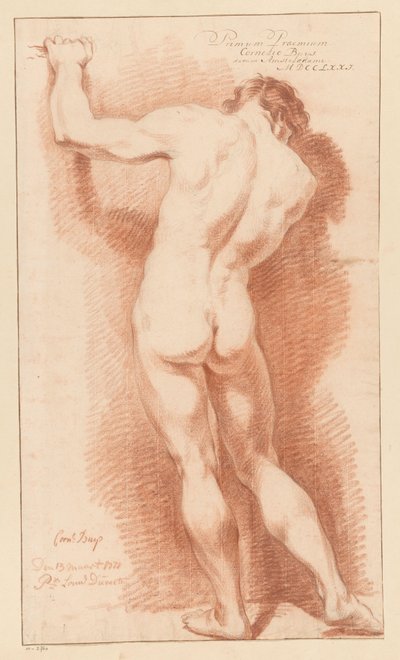 Arkadan görülen çıplak erkek ayakta (1.lik ödülü 1771) by Cornelis Buys