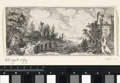 Nehir manzaralı tepelik manzara Manzaralar (dizi başlığı) by Cornelis Claesz van Wieringen (possibly)