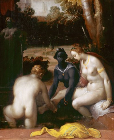 Bathsheba banyosu, 1594 by Cornelis Cornelisz. Haarlem van