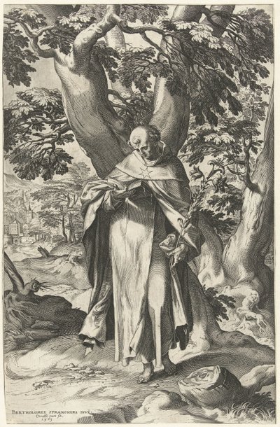 Aziz Dominic, kitap okuyor by Cornelis Cort