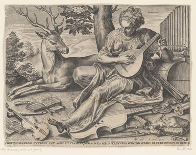 Duruşma (Auditus) Beş duyu (dizi adı) by Cornelis Cort