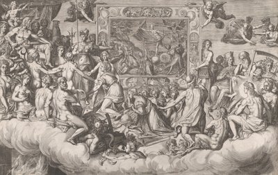 Resim Sanatının Ağıtı Üst Yarı, 1579. by Cornelis Cort