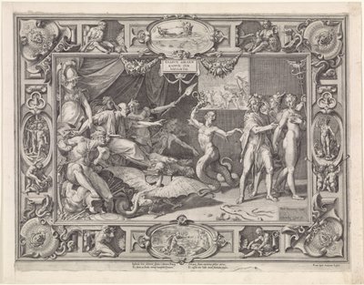 Laster van Apelles by Cornelis Cort