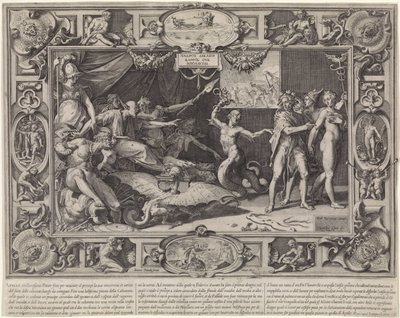 Laster van Apelles by Cornelis Cort